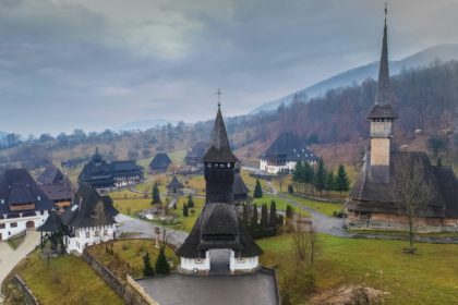 Barsana Monastery in Maramures, Romania.